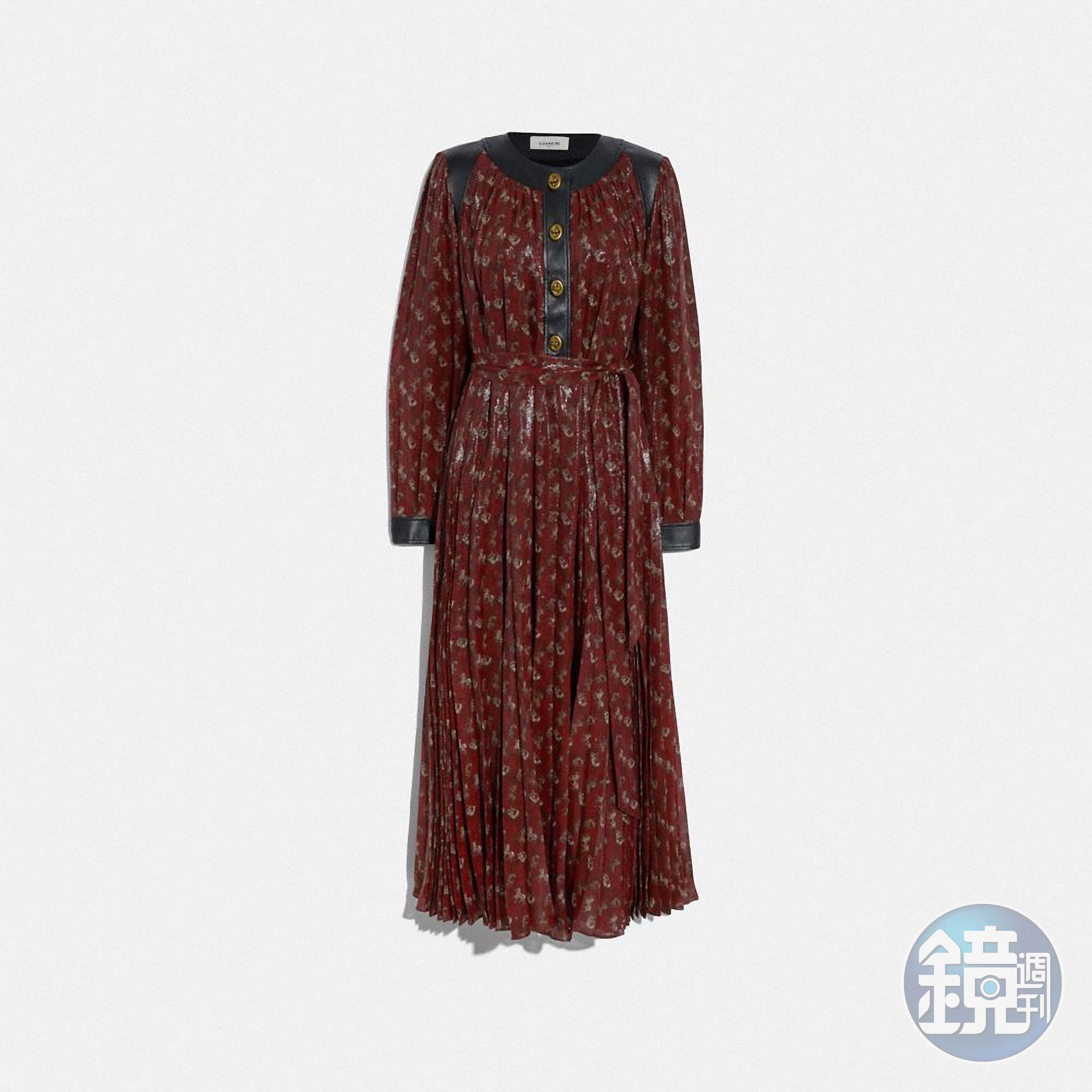 Horse and Corriage圖騰洋裝 NT$45,800。（COACH提供）
