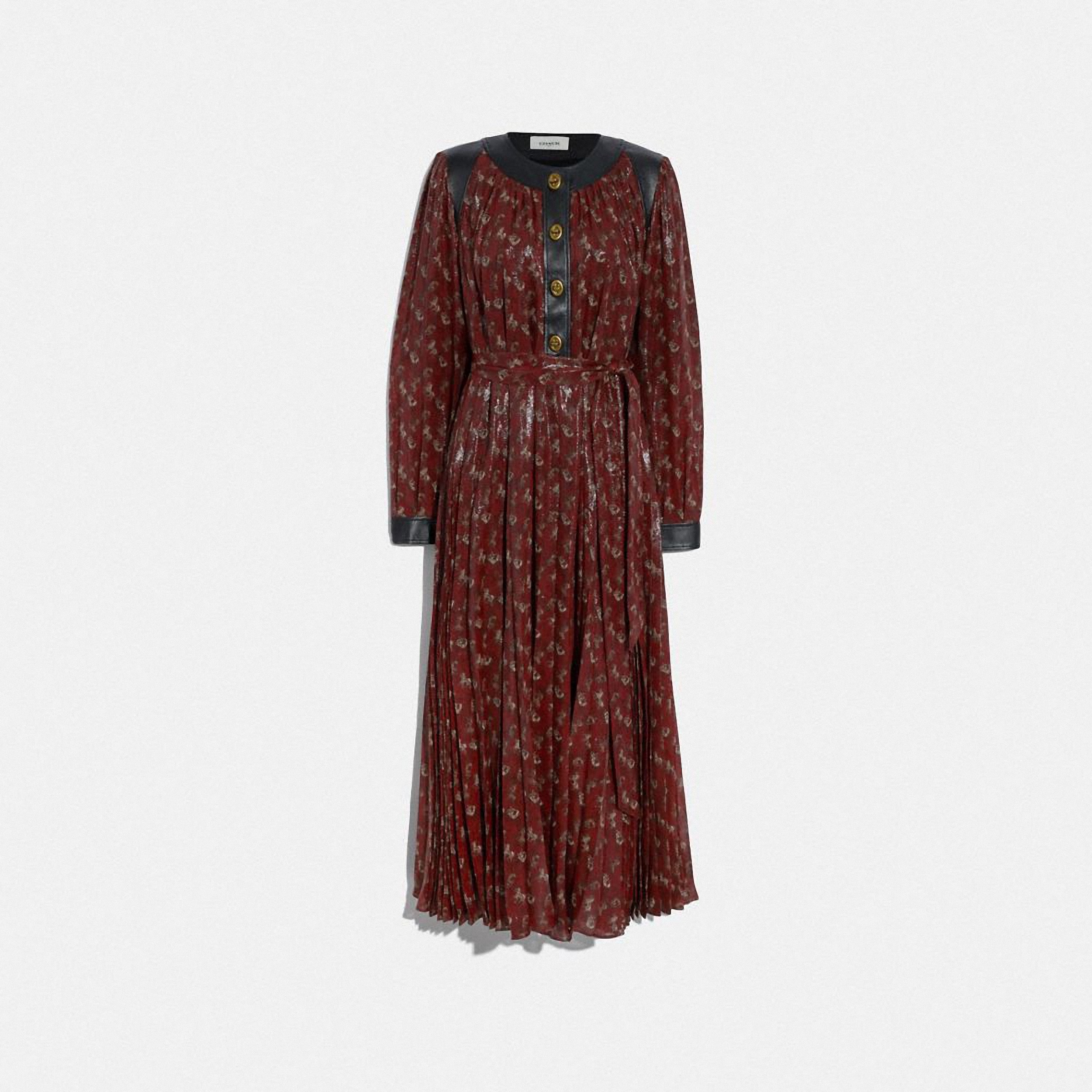 Horse and Corriage圖騰洋裝 NT$45,800。（COACH提供）
