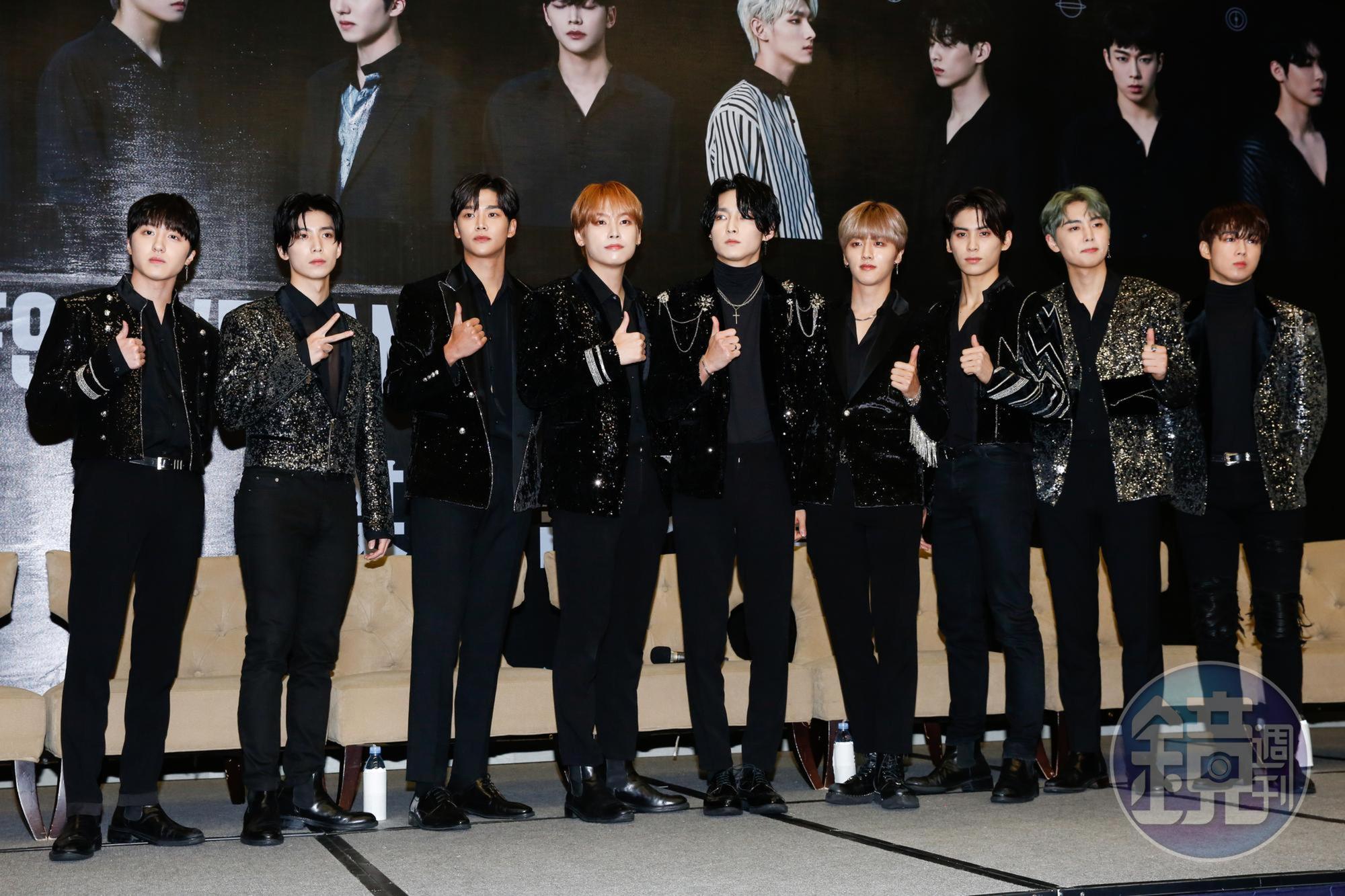 SF9在演唱會前舉行記者會。
