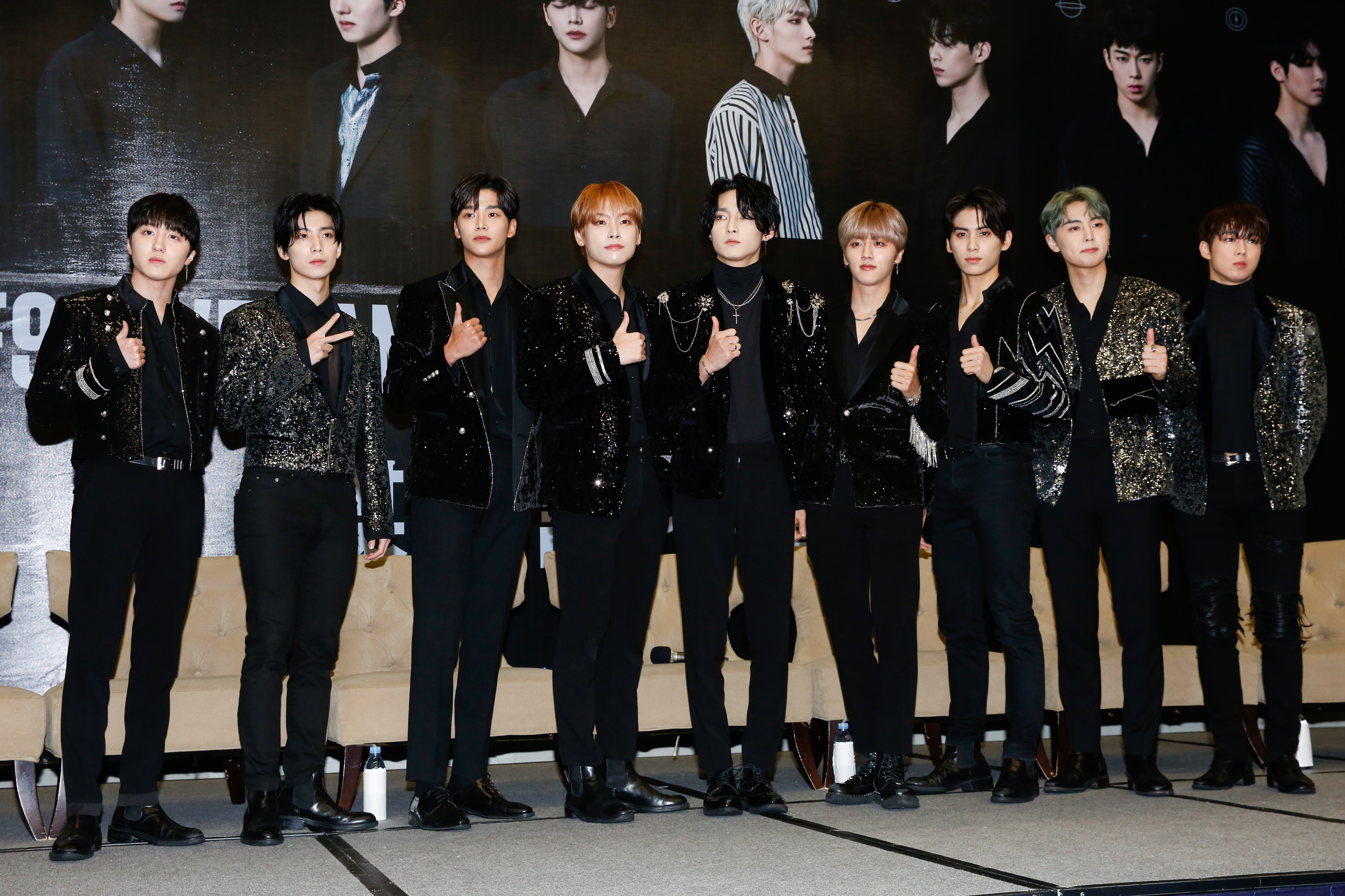 SF9在演唱會前舉行記者會。