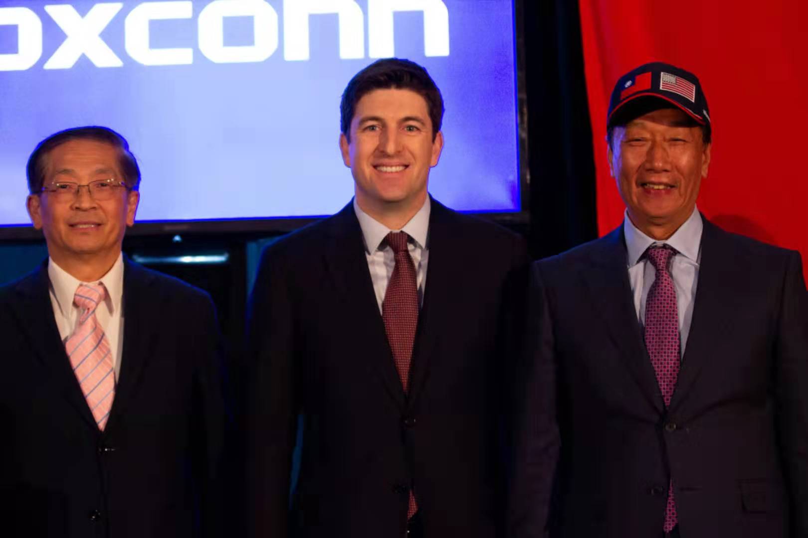 郭董宣示，威州是富士康在美國的家，明年威州投資會變得更重要。（鴻海提供）