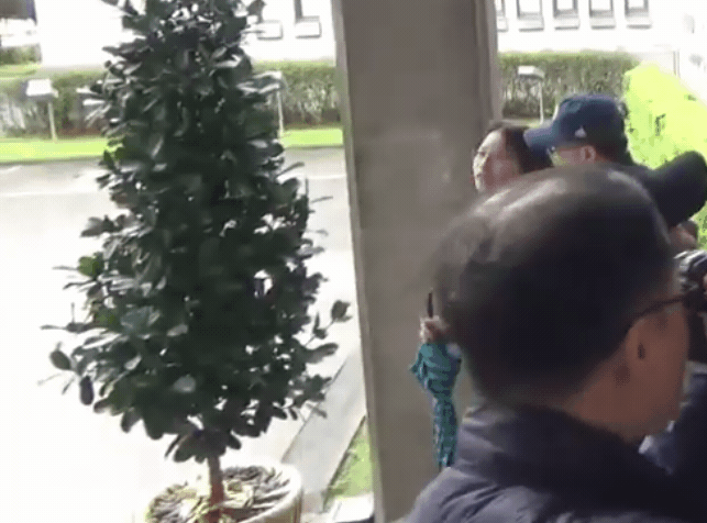 陳宜民在臉書和國民黨立院團皆喊冤，稱未對女警動手，但曝光的影片卻狠狠打臉他的說法。（翻攝自王定宇臉書）