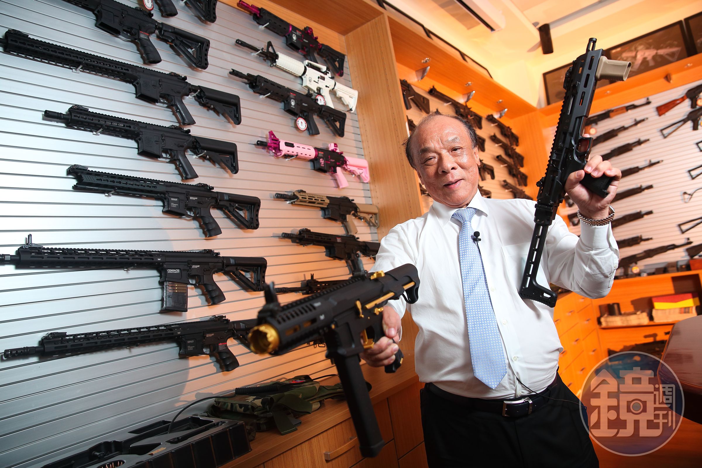 廖英熙以玩具店起家，創立的怪怪貿易目前已是高階玩具槍全球市占第一。