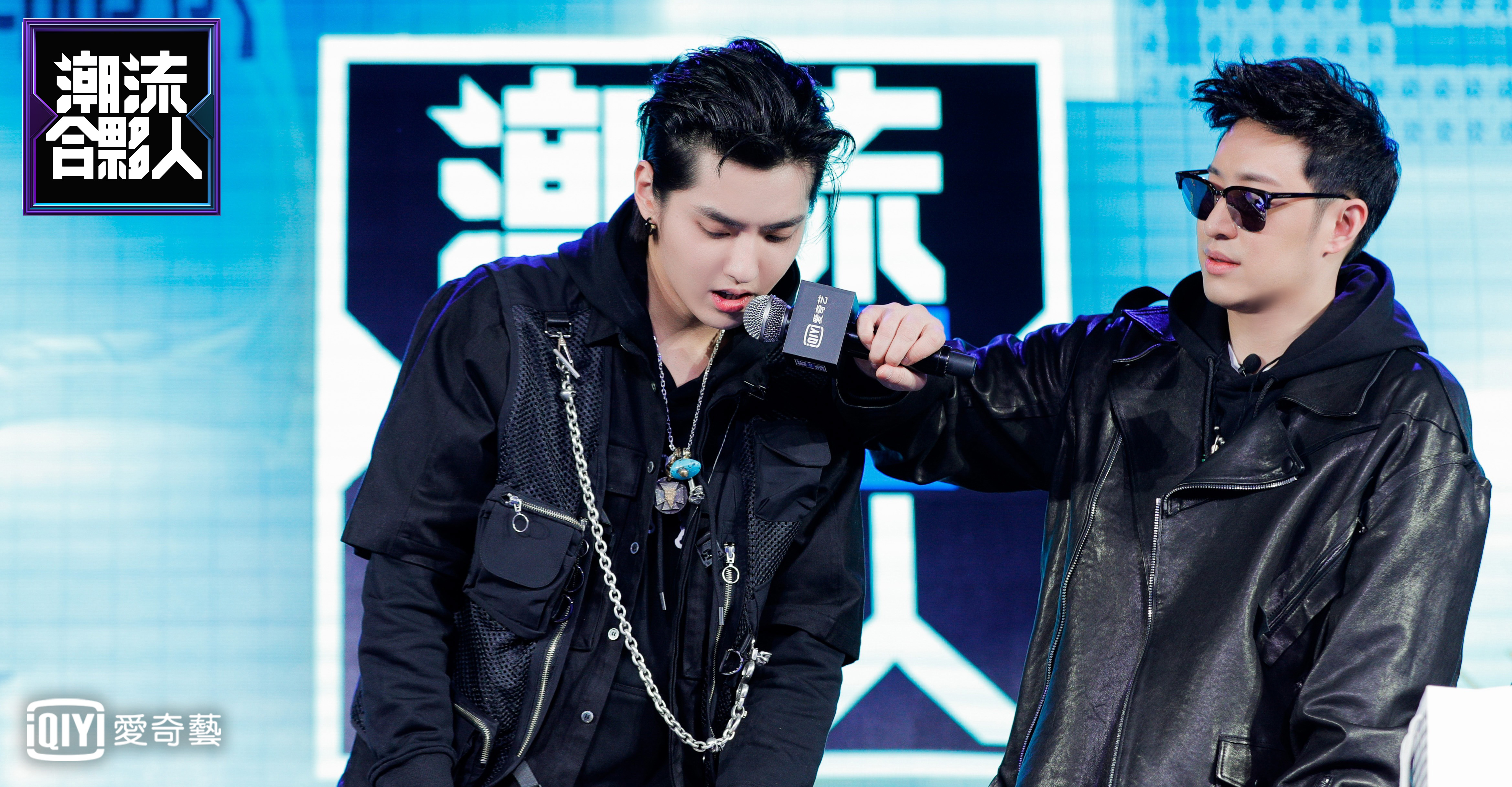 愛奇藝最新自製綜藝《潮流合夥人》，由人氣男星吳亦凡擔任主理人店長一職，和潘瑋柏互虧身材。（愛奇藝提供）