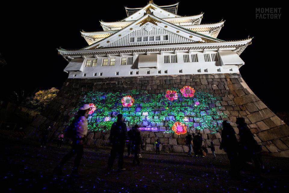 「夜遊大阪城」是大阪市觀光局重點宣傳的城市夜間景點。（翻攝自osaka-info.jp） 