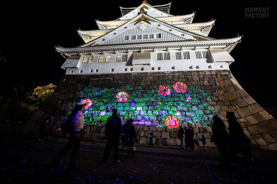 「夜遊大阪城」是大阪市觀光局重點宣傳的城市夜間景點。(翻攝自osaka-info.jp)
