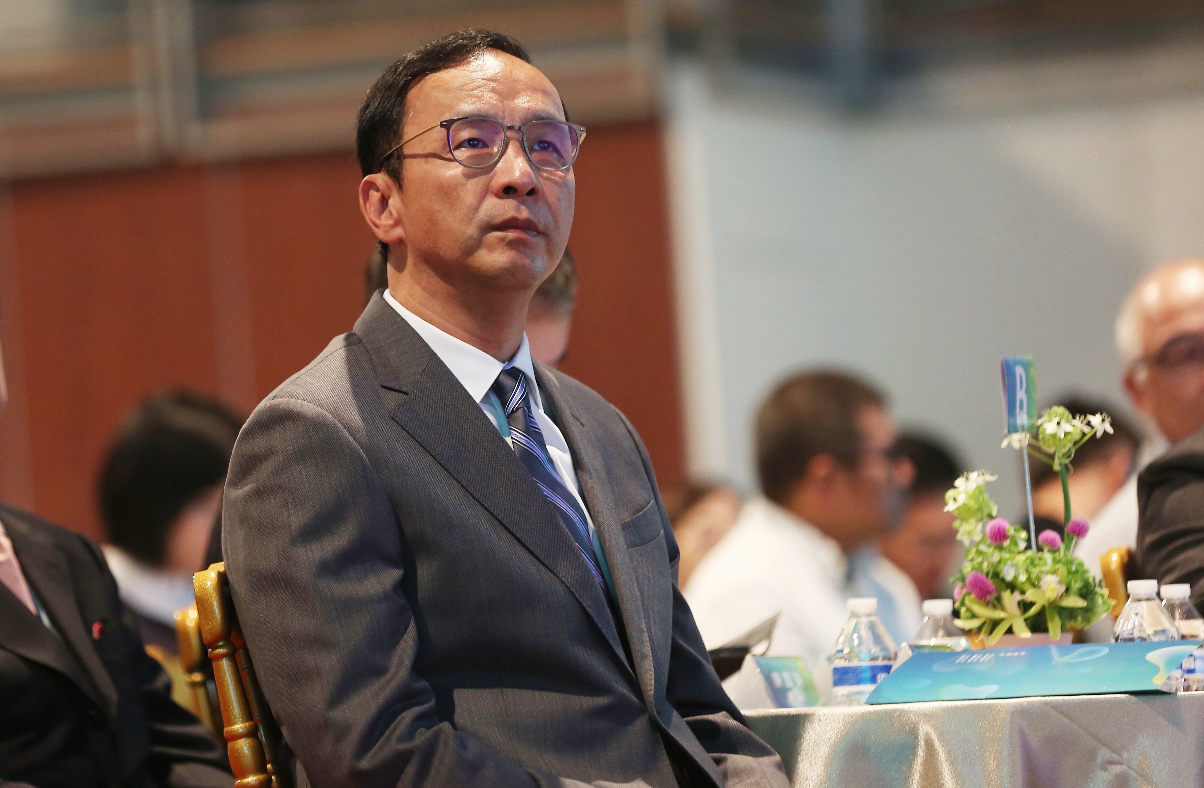 接任韓國瑜全國競選總部主委的前新北市長朱立倫。