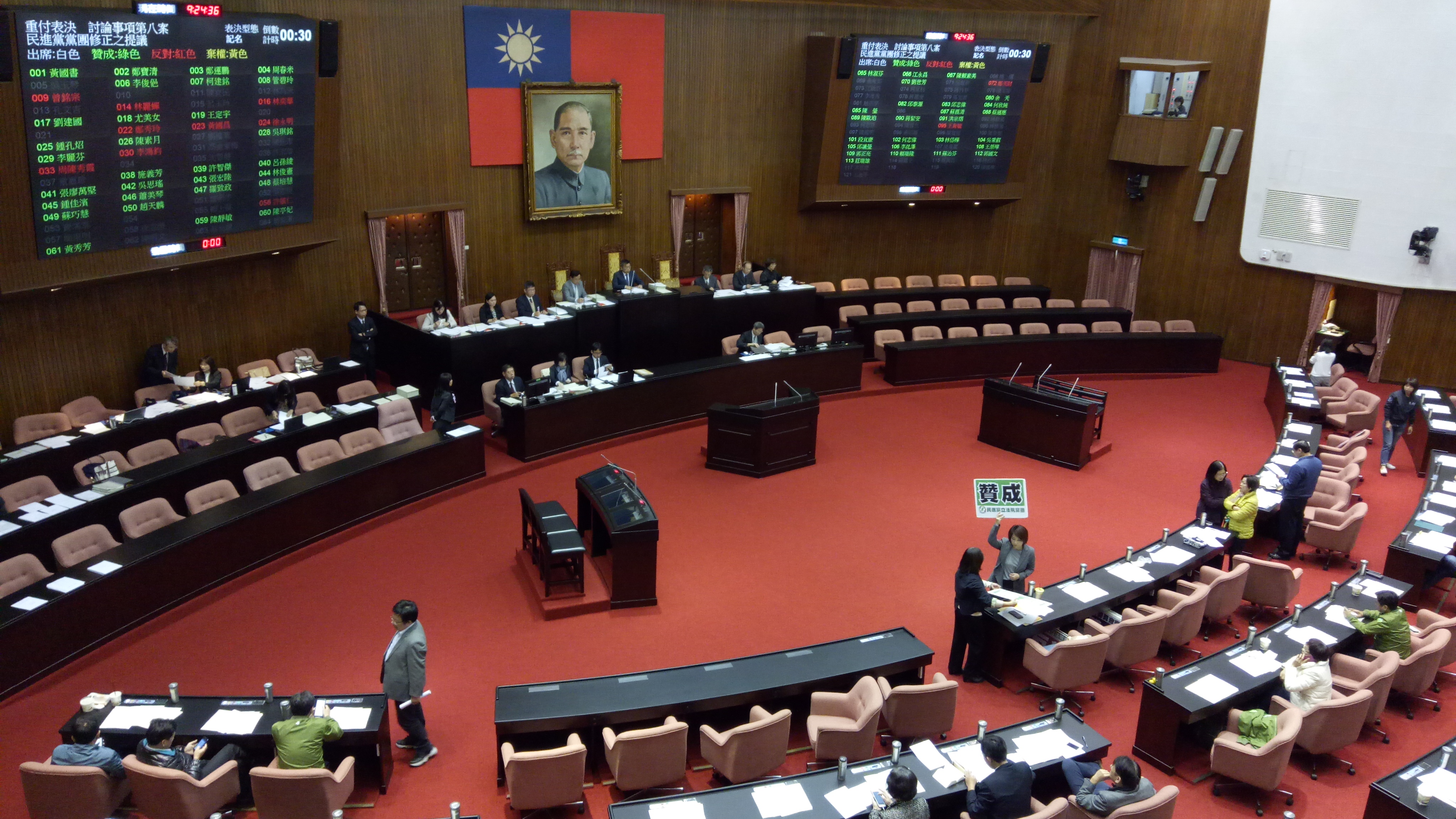 立法院今表決通過12月18日至30日停開院會。