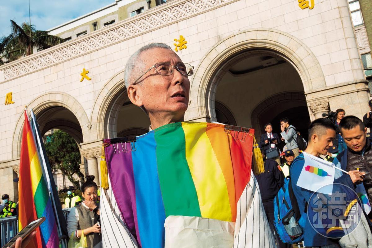 祁家威1986年出櫃，與伴侶交往近30年，但2人並沒有結婚的打算，他曾說爭取同婚只是爭取做人的尊嚴。圖為資料照。