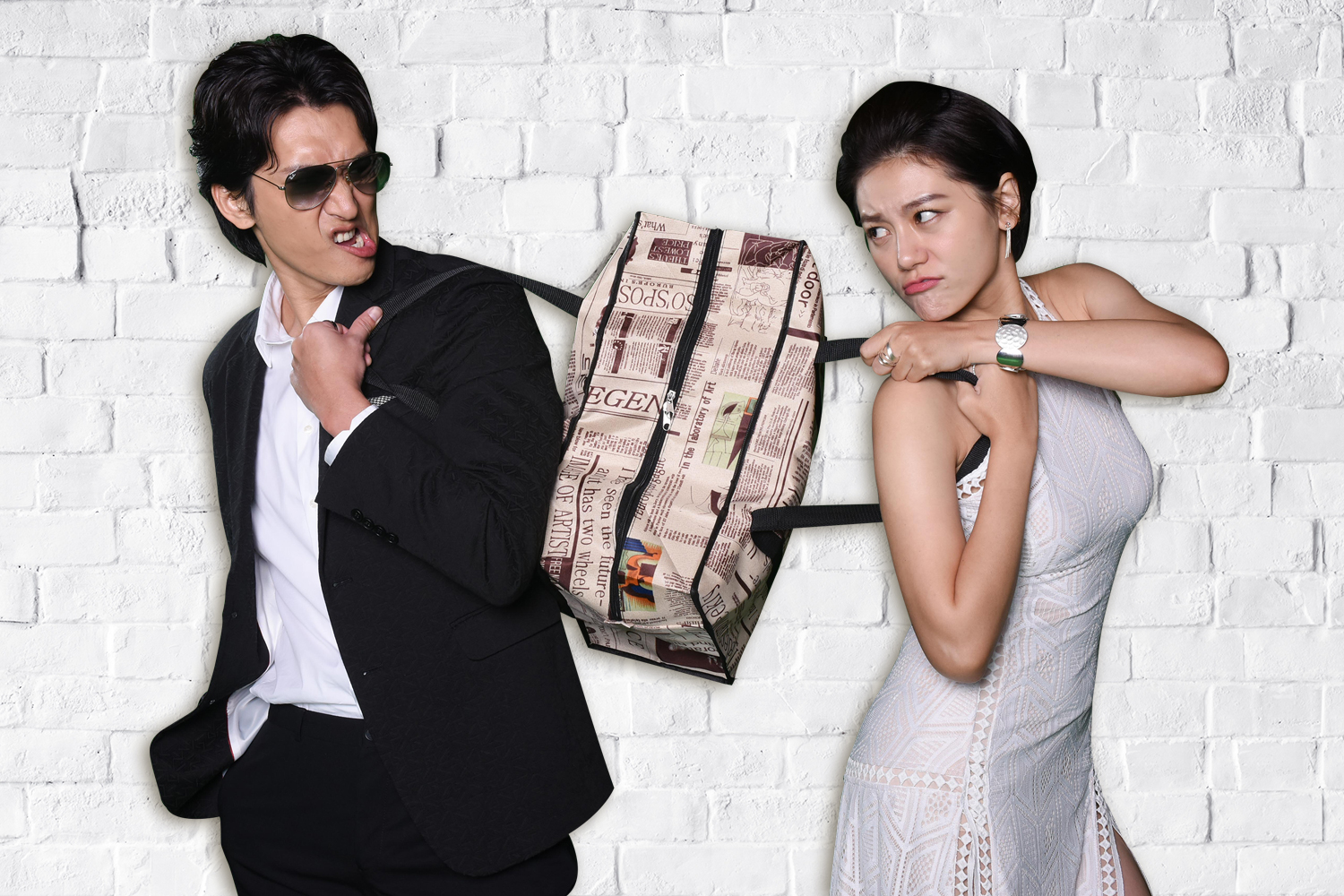 邵翔和小蠻首度合作新戲，為戲還要裝不熟。（緯來提供）