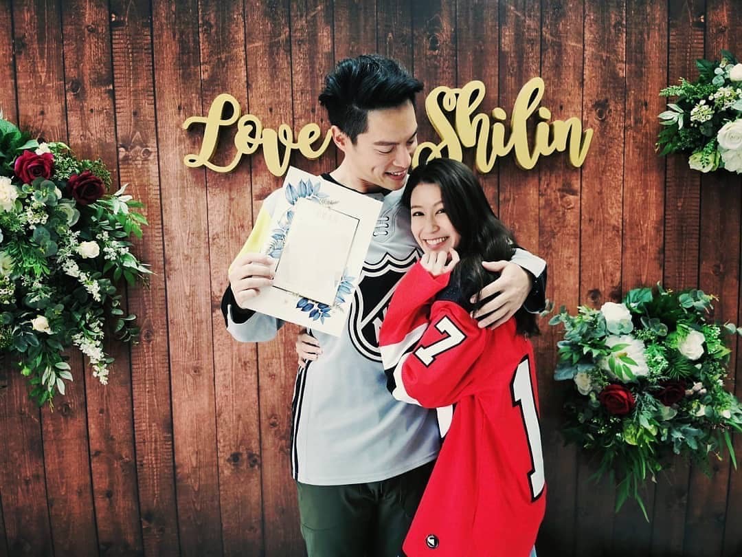 許孟哲與趙孟姿昨日登記完婚。（翻攝自趙孟姿臉書）