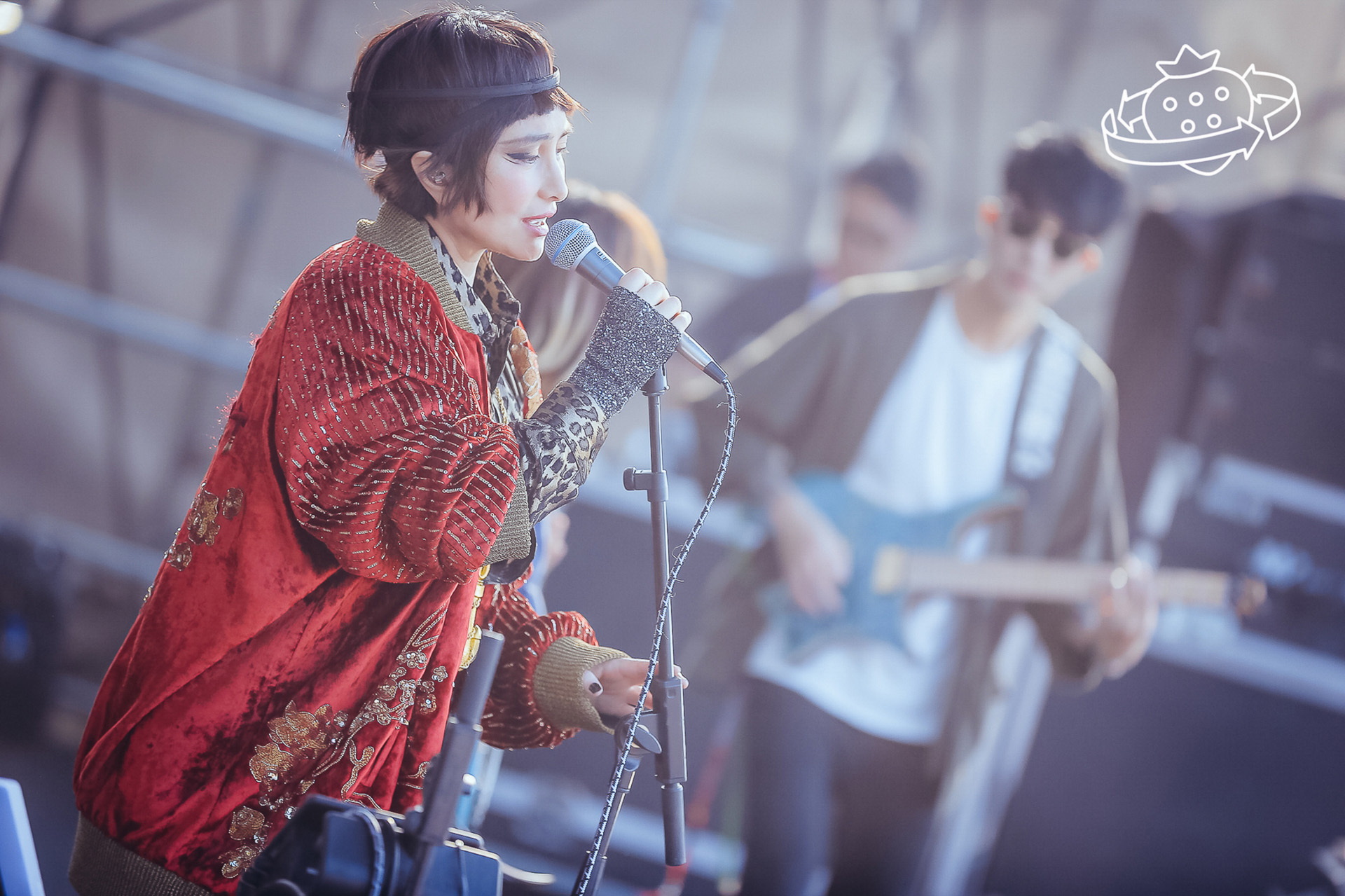 何超儀率何超與海膽仔樂團赴廣州參加草莓音樂節，演唱多首廣東歌曲。(Drill Team 162提供)