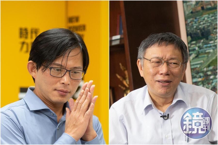 選戰倒數，柯文哲與時代力量立委黃國昌的支持度高度重疊，引發兩邊陣營角力。