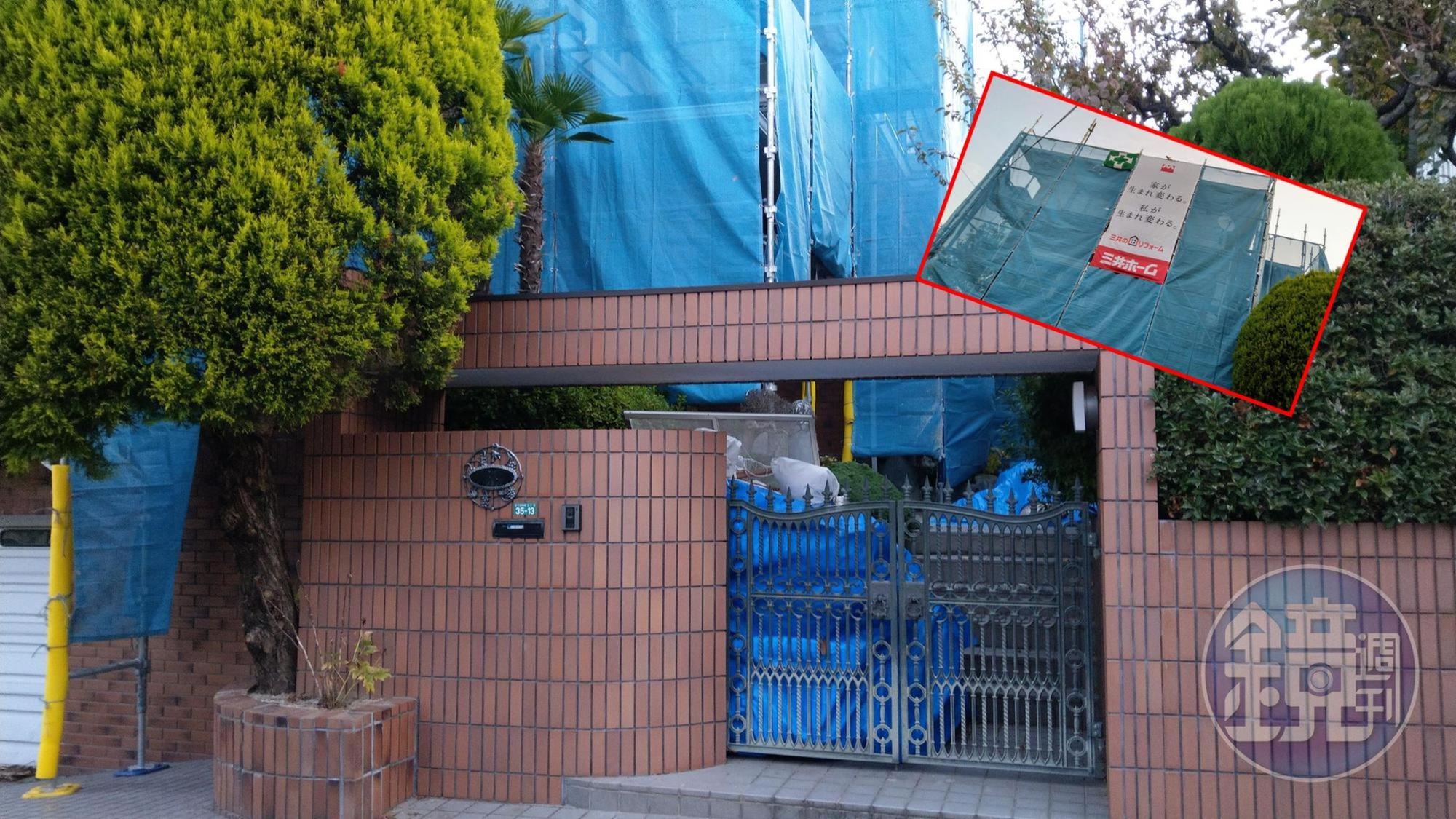 大阪官邸（圖）在去年9月關西事件後一度閒置，直到被本刊踢爆後，10月動工修繕已提前完工，但現任代表仍沒有入住打算，反而月花近70萬日幣再租屋。。