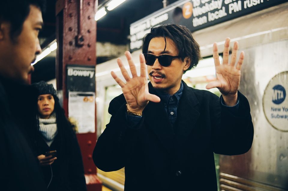 由已曝光的工作照，看得出場景之一是在紐約地鐵。（翻攝自澤東電影粉絲頁）