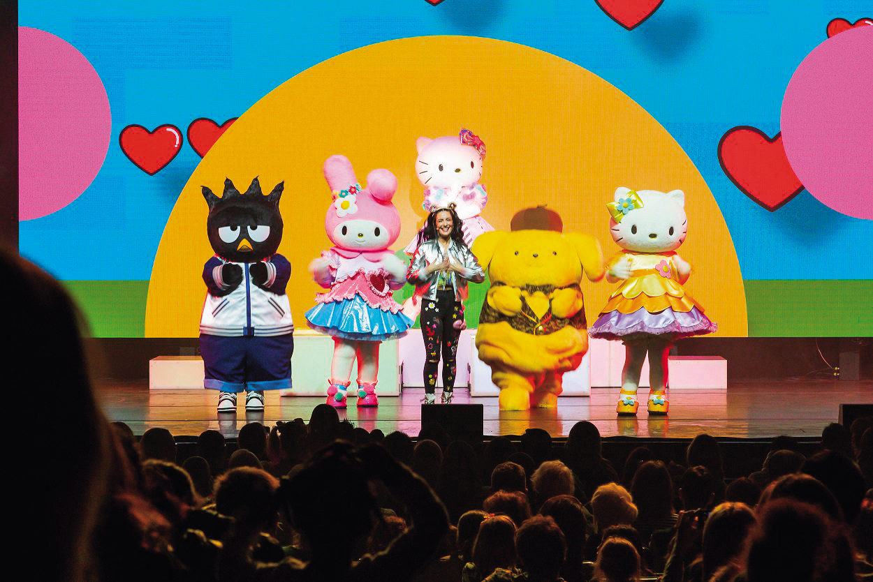 除製作流行音樂演唱會，西茂弘也跨界舉辦日本原創動漫秀「Hello Kitty Live」。（翻攝自Hello Kitty Live推特）