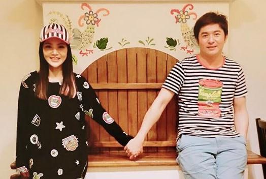 陳子玄與大14歲的演員老公陳建隆於2016年結婚，育有一個兒子，兩人時常在臉書大方曬恩愛，近日卻離婚收場。（翻攝自臉書）