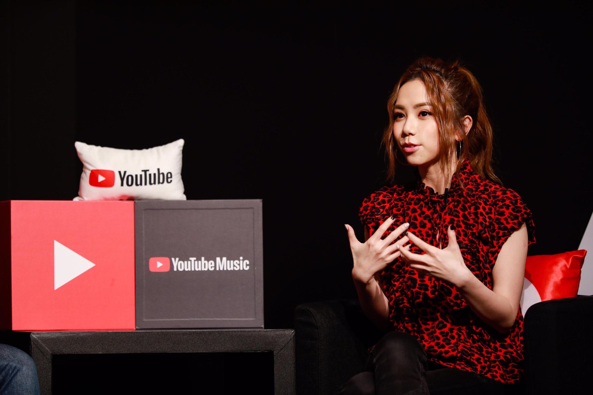 G.E.M.鄧紫棋出席YouTube Music Night直播活動。(索尼音樂提供)