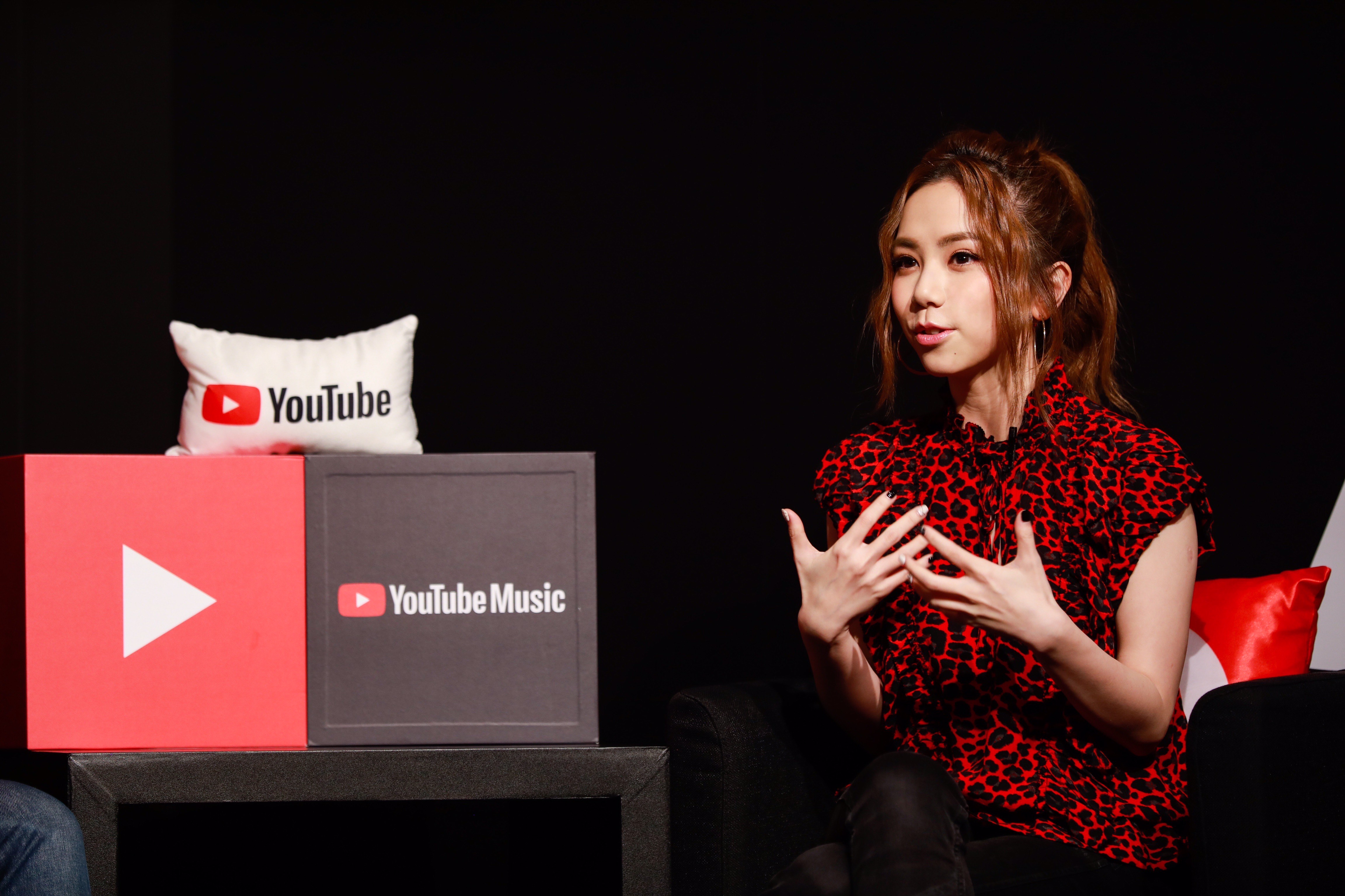 G.E.M.鄧紫棋出席YouTube Music Night直播活動。（索尼音樂提供）