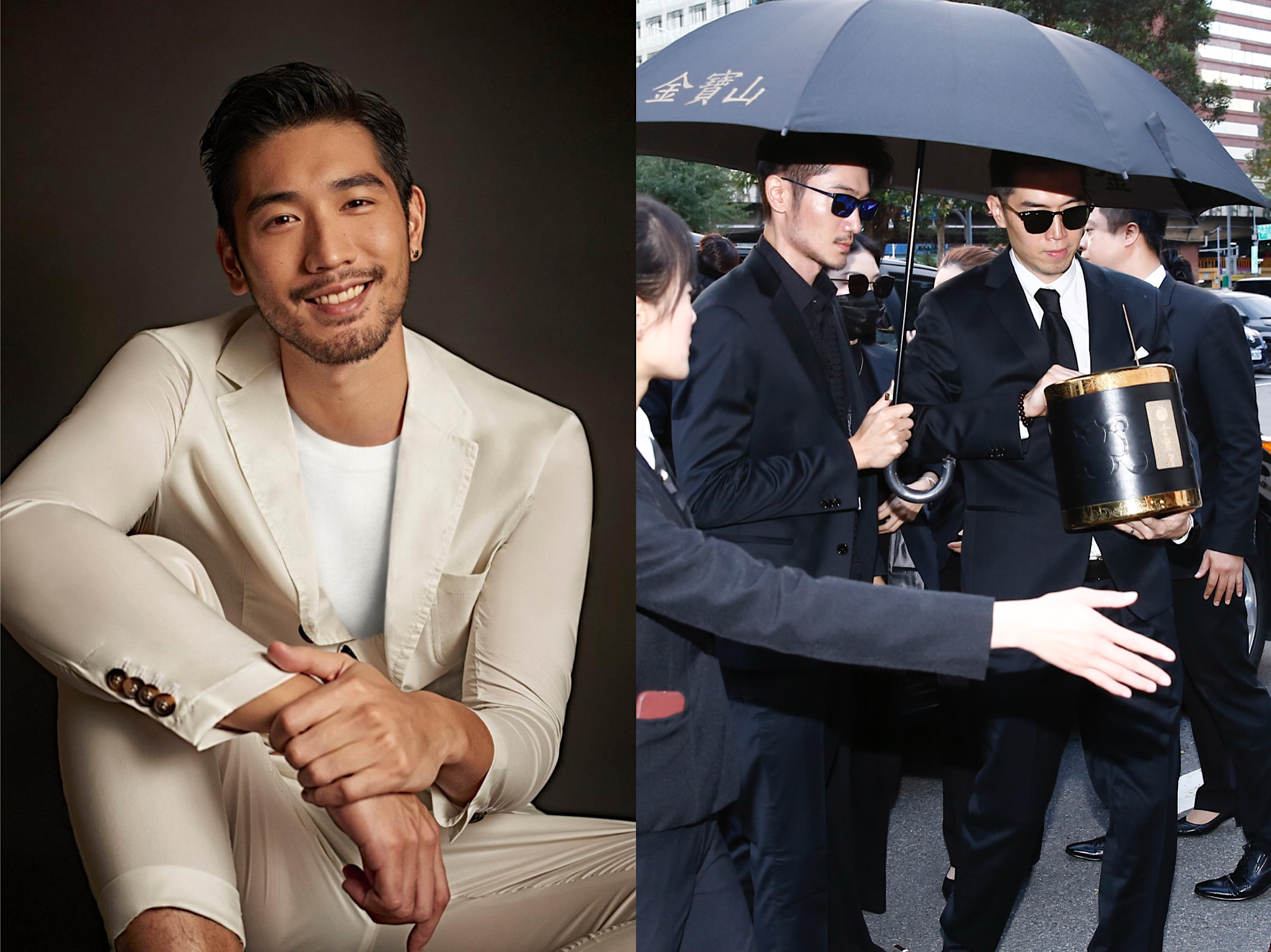 高以翔舉辦告別式，一早兩個哥哥捧著他的靈位前來現場。