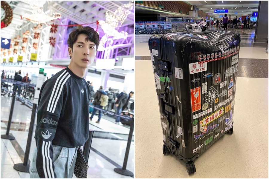 陳勢安第一次搭乘馬印航空，名牌行李箱卻被嚴重摔壞。（翻攝自陳勢安臉書）