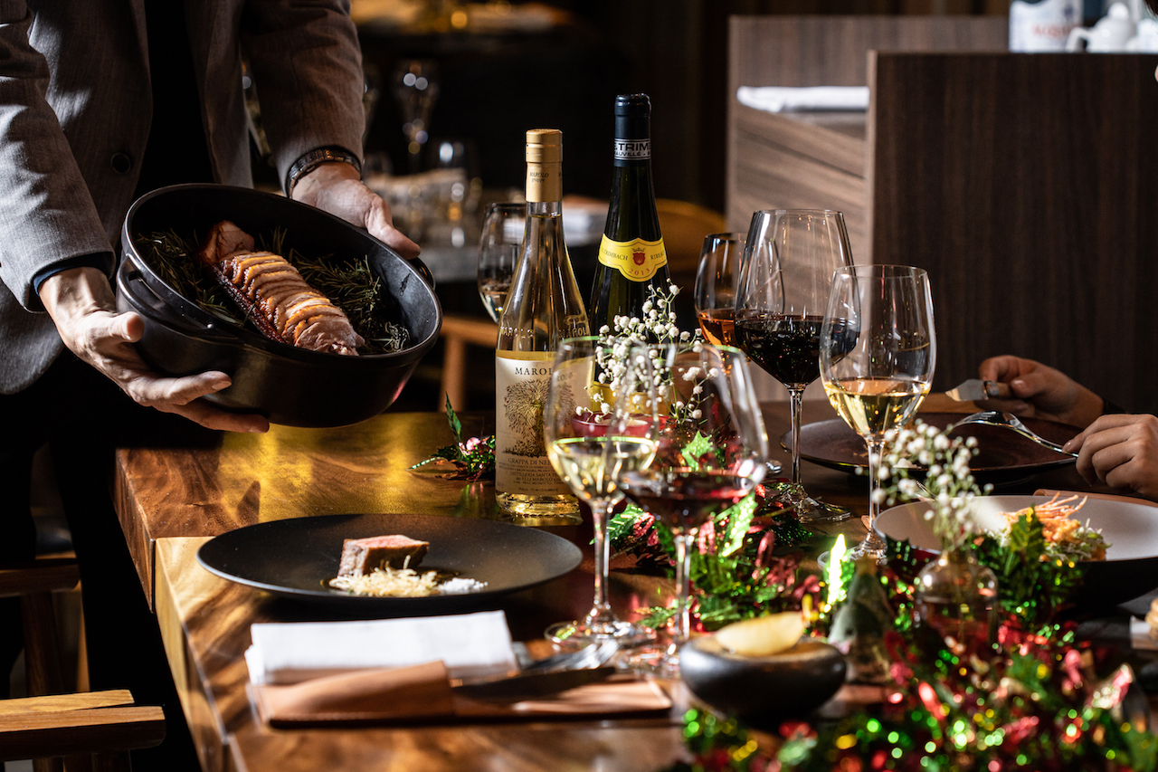 「T+T」的餐酒搭配豐盛且有sense，用餐時可感受到精美愉悅。