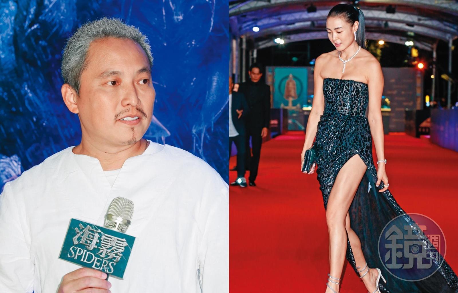 曾珮瑜以《雙城故事》入圍金鐘戲劇節目女主角,她在片中飾演從美國回台的女孩Jo,獨特「台美腔」,騙倒一票觀眾,角色令人驚豔,演技獲大眾肯定,左為國片《海霧驚濤駭浪》導演錢人豪。