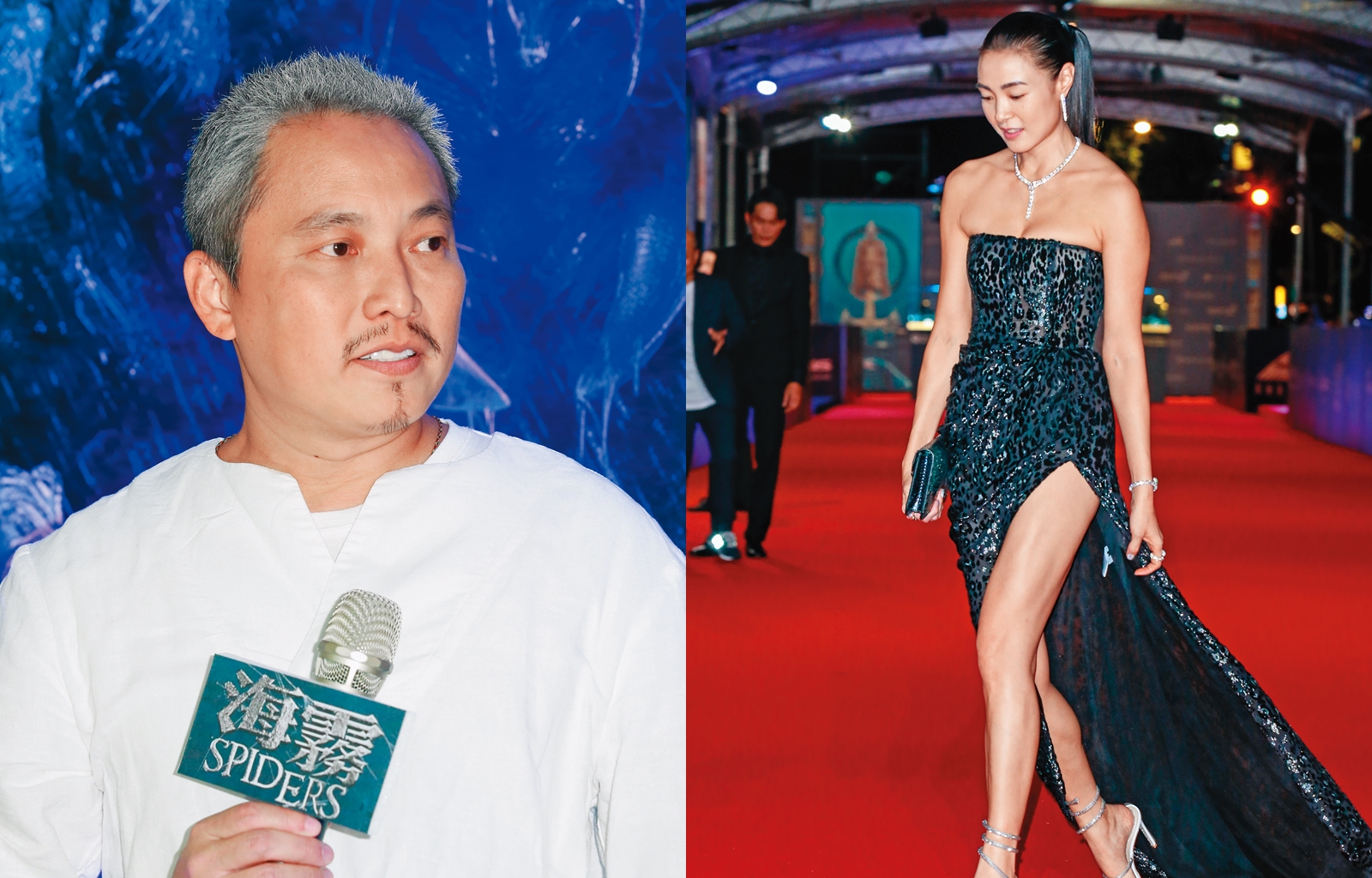 曾珮瑜以《雙城故事》入圍金鐘戲劇節目女主角，她在片中飾演從美國回台的女孩Jo，獨特「台美腔」，騙倒一票觀眾，角色令人驚豔，演技獲大眾肯定，左為國片《海霧驚濤駭浪》導演錢人豪。