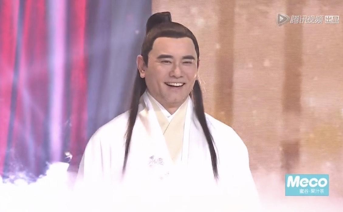 人稱「薛公子」的趙文瑄在節目上露臉,無人認得。(圖∕摘自演員請就位微博)