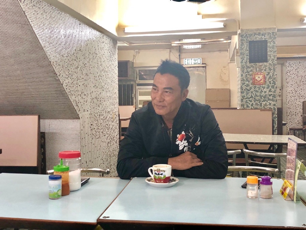 任達華去年4月曾再次到「中國冰室」用餐。（翻攝自任達華微博）
