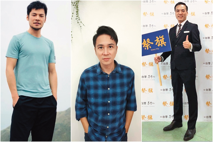 演藝圈有不少藝人為了生計不惜放下光環，呂金象、吳懷中、朱永德（由左至右）都曾兼差做其他工作。（翻攝自當事人臉書）