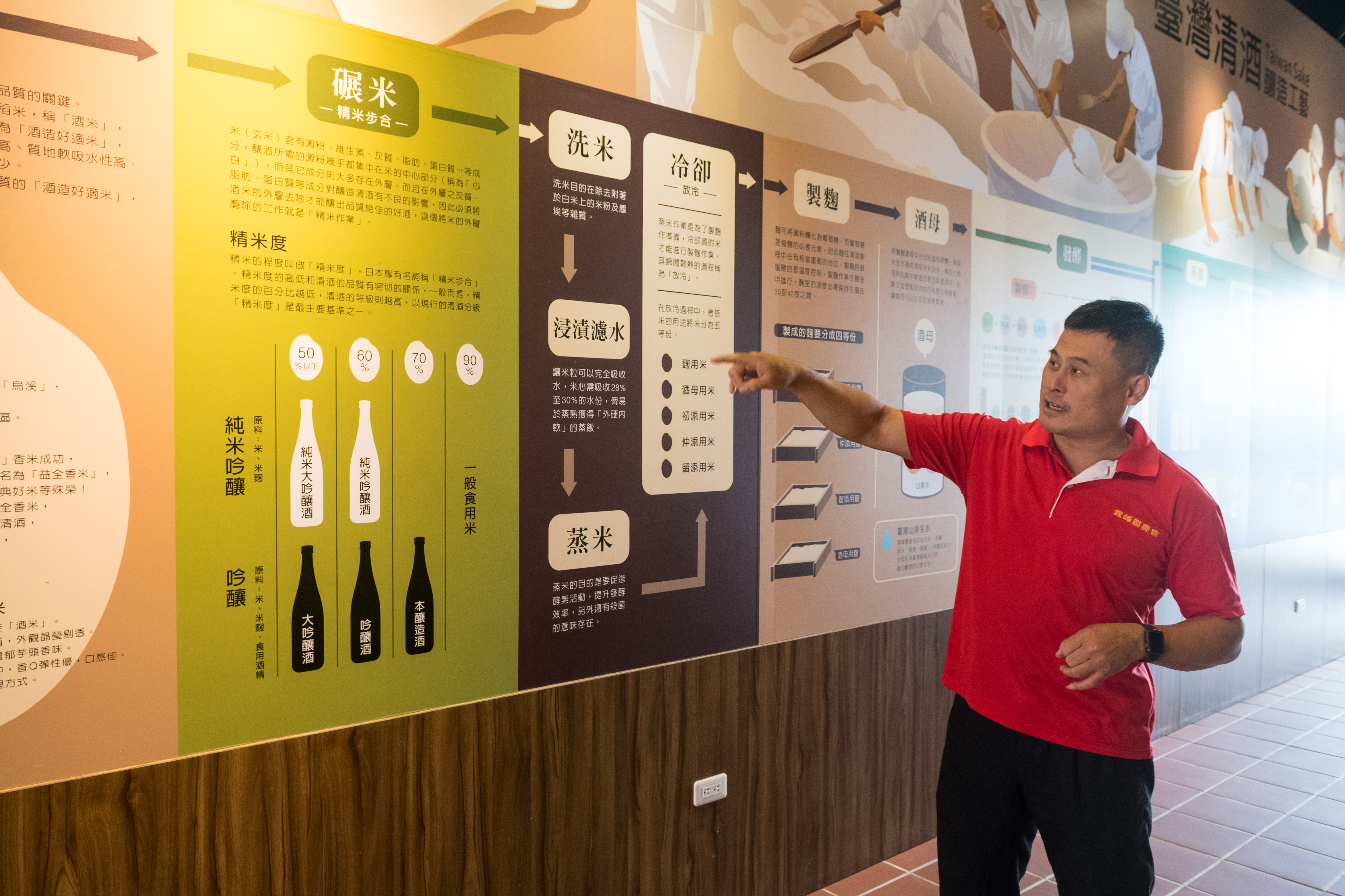 廠長陳永斌對酒莊沿革、發展及釀酒製程，瞭若指掌。