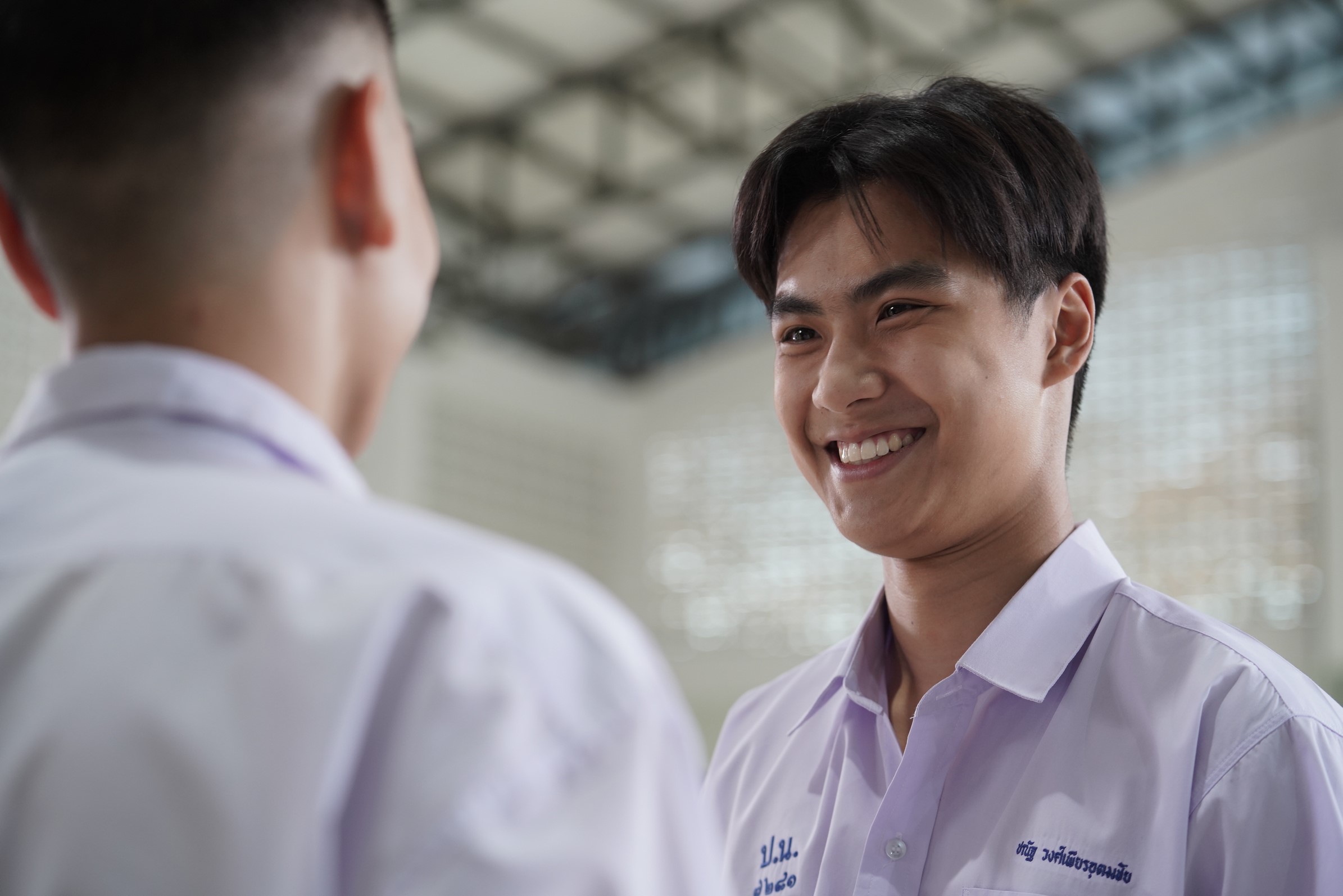 Ohm演出《這一次不再錯過你》，笑容超燦爛的他是BL紅星。（傳影互動提供）