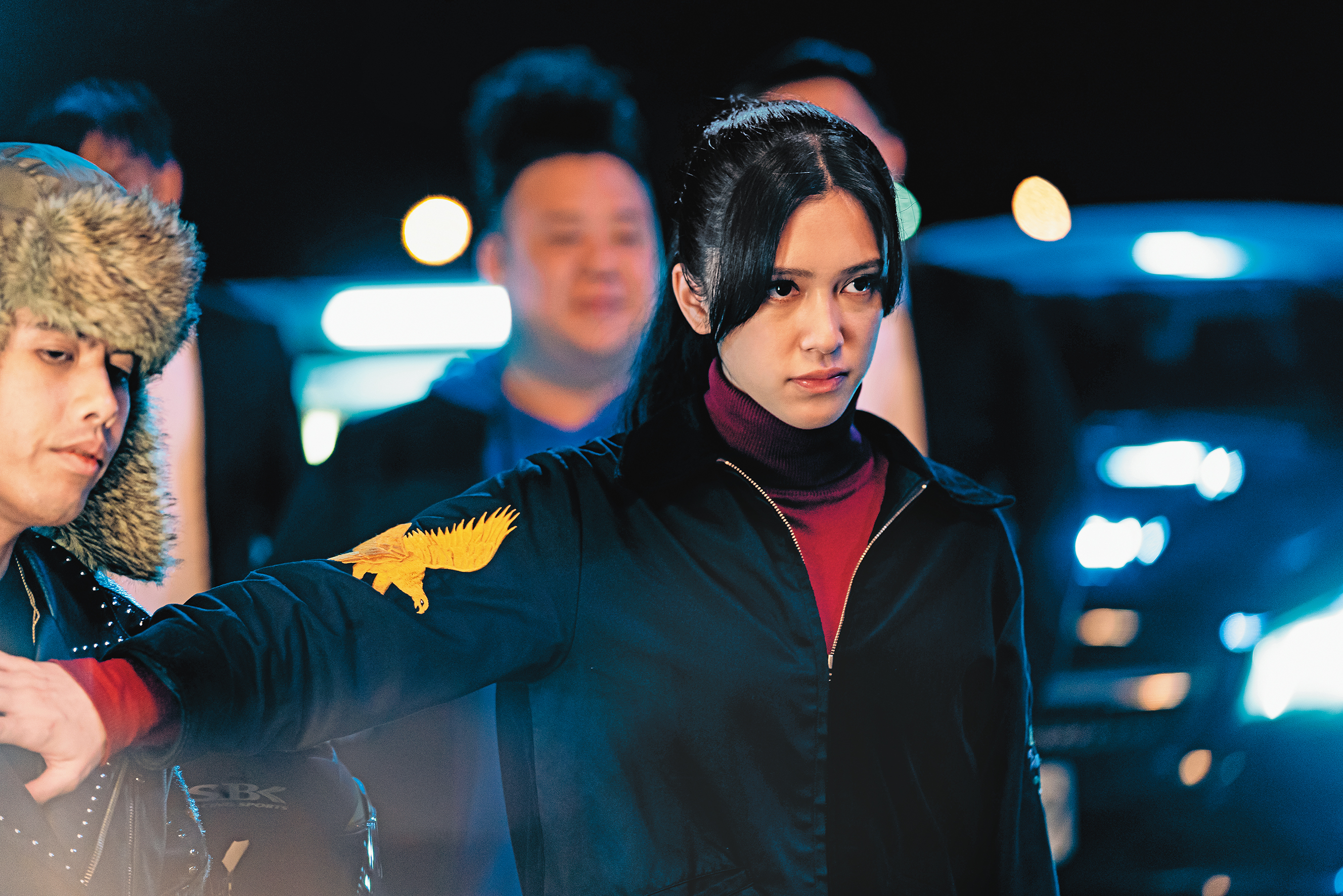 劉奕兒演出Netflix影集《極道千金》，飾演幫派大小姐倪安琪，集傲嬌、任性、迷妹於一身。（Netflix提供） 