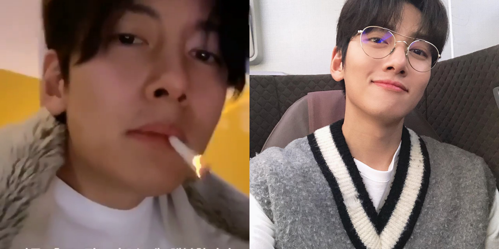 韓星池昌旭自拍抽菸影片引起粉絲討論。（翻攝自池昌旭IG）