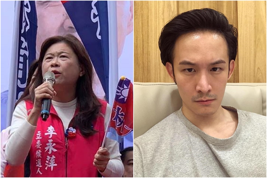 李永萍認為波特王當初跟大陸簽合約，就不該拍攝撩總統影片；波特王則指李永萍亂說話，要她出來道歉。（翻攝自李永萍、波特王臉書）