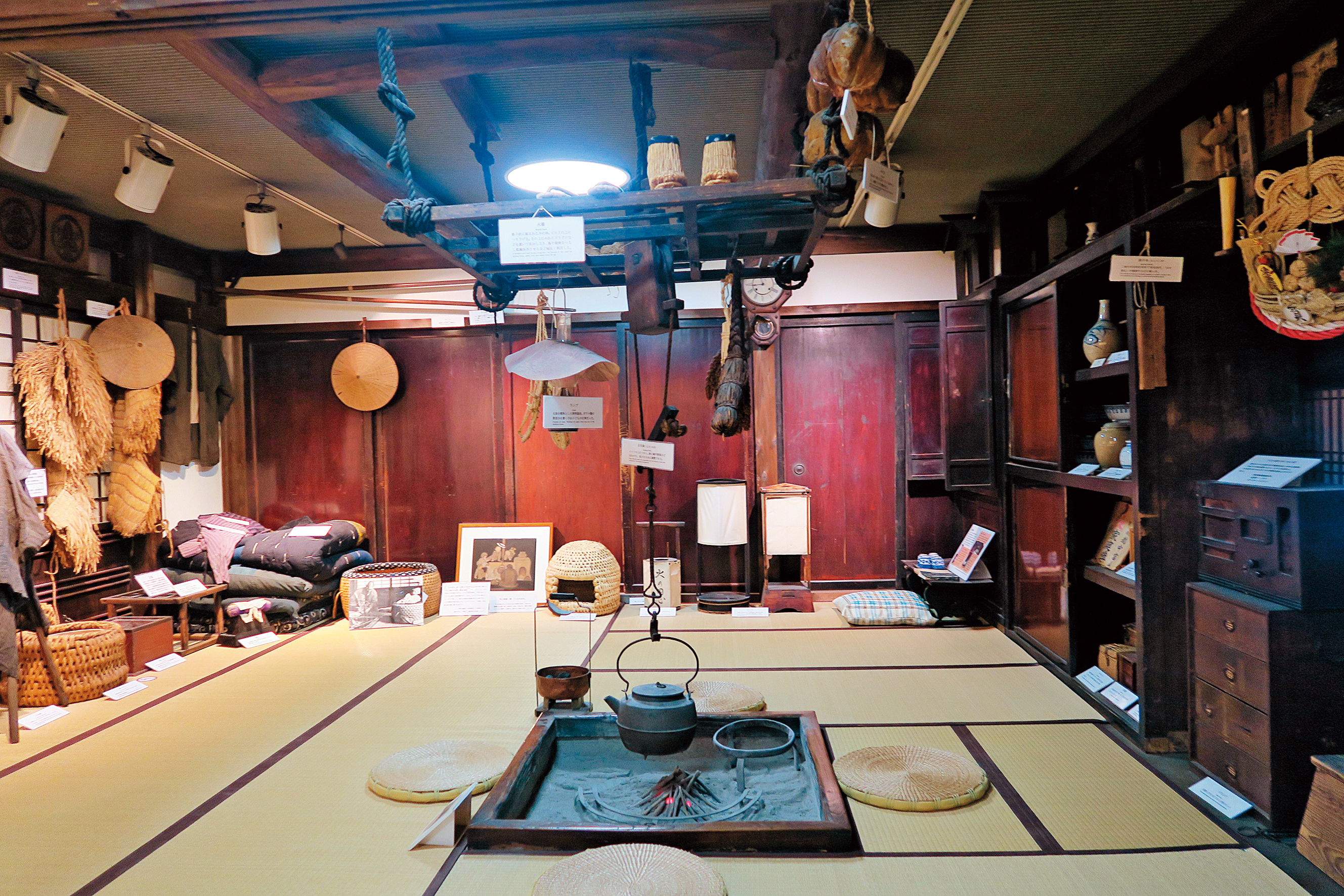 從雪國館展示的民居場景，能夠想像人們在豪雪之鄉生活的樣子。
