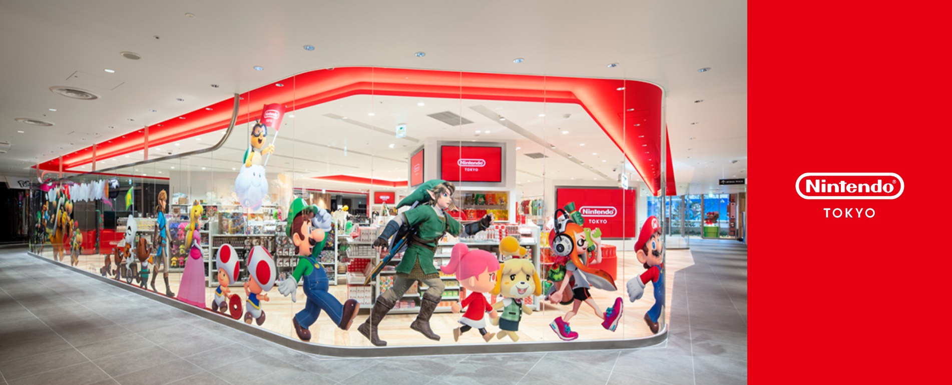 任天堂遊戲角色,是不分年齡、國籍玩家們的好朋友。(翻攝自Nintendo TOKYO官網)