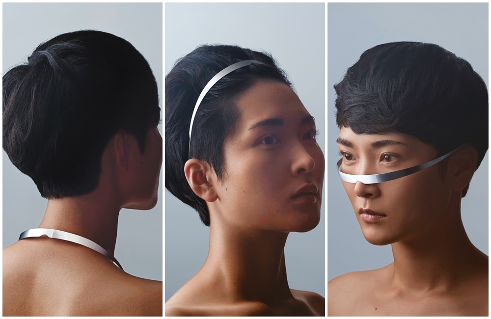 亮銀STUDIO 11.1臉部首飾 NT$10,120。（MYKITA提供）