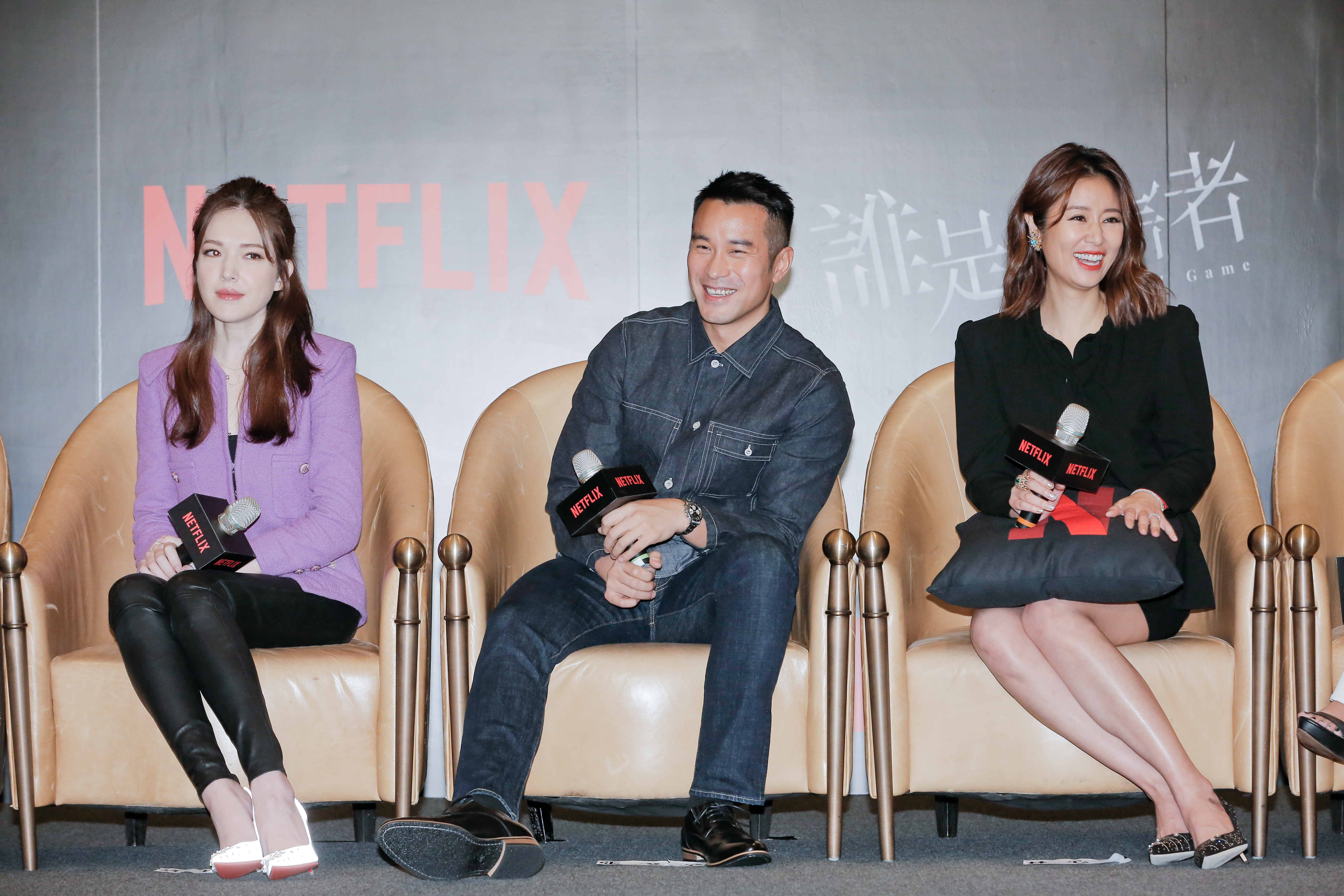 許瑋甯（左起）、張孝全、林心如在《誰是被害者》扮演「病識感」程度不一的劇中人，嘗試抽絲剝繭找出凶手。 