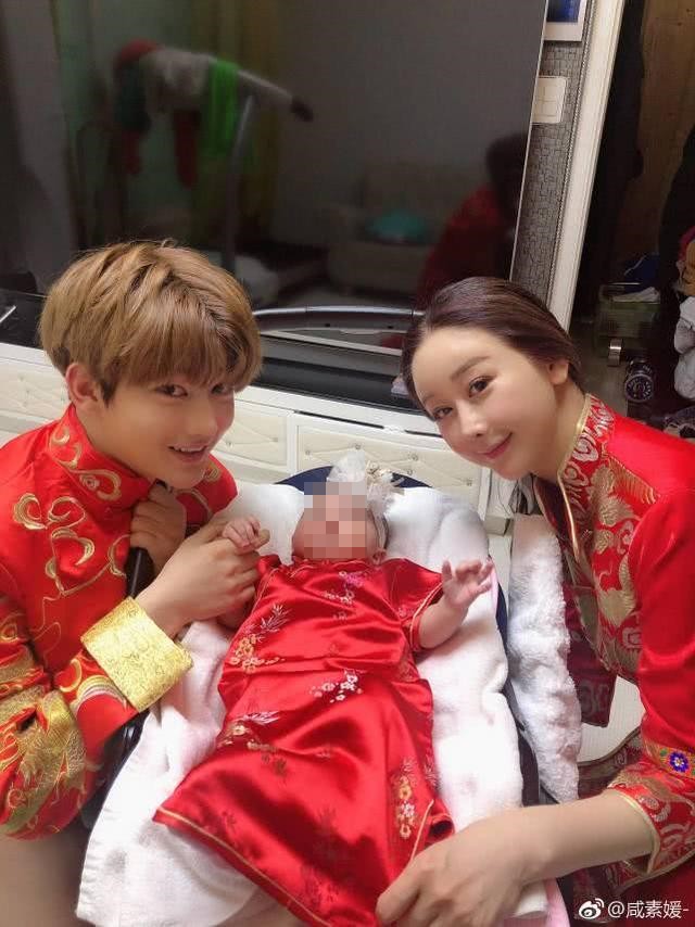 42歲的咸素媛生下女兒5個月後,就迫不及待想趕快再生一個。(翻攝咸素媛微博)