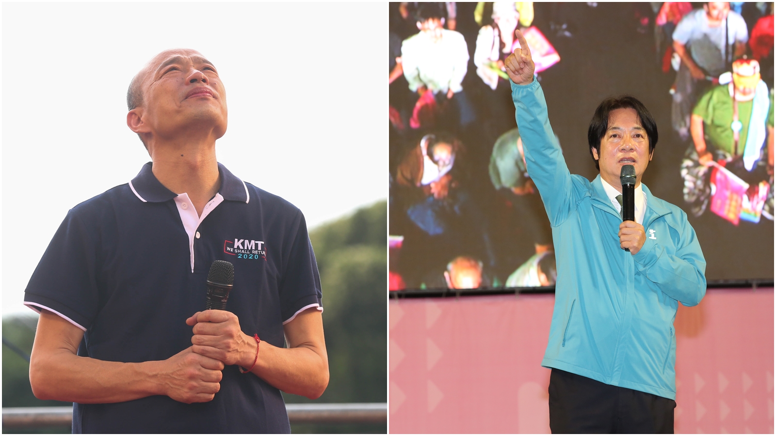 對於韓國瑜元旦要跑兩場升旗典禮，賴清德不以為然，認為韓應該去該去的地方就好。