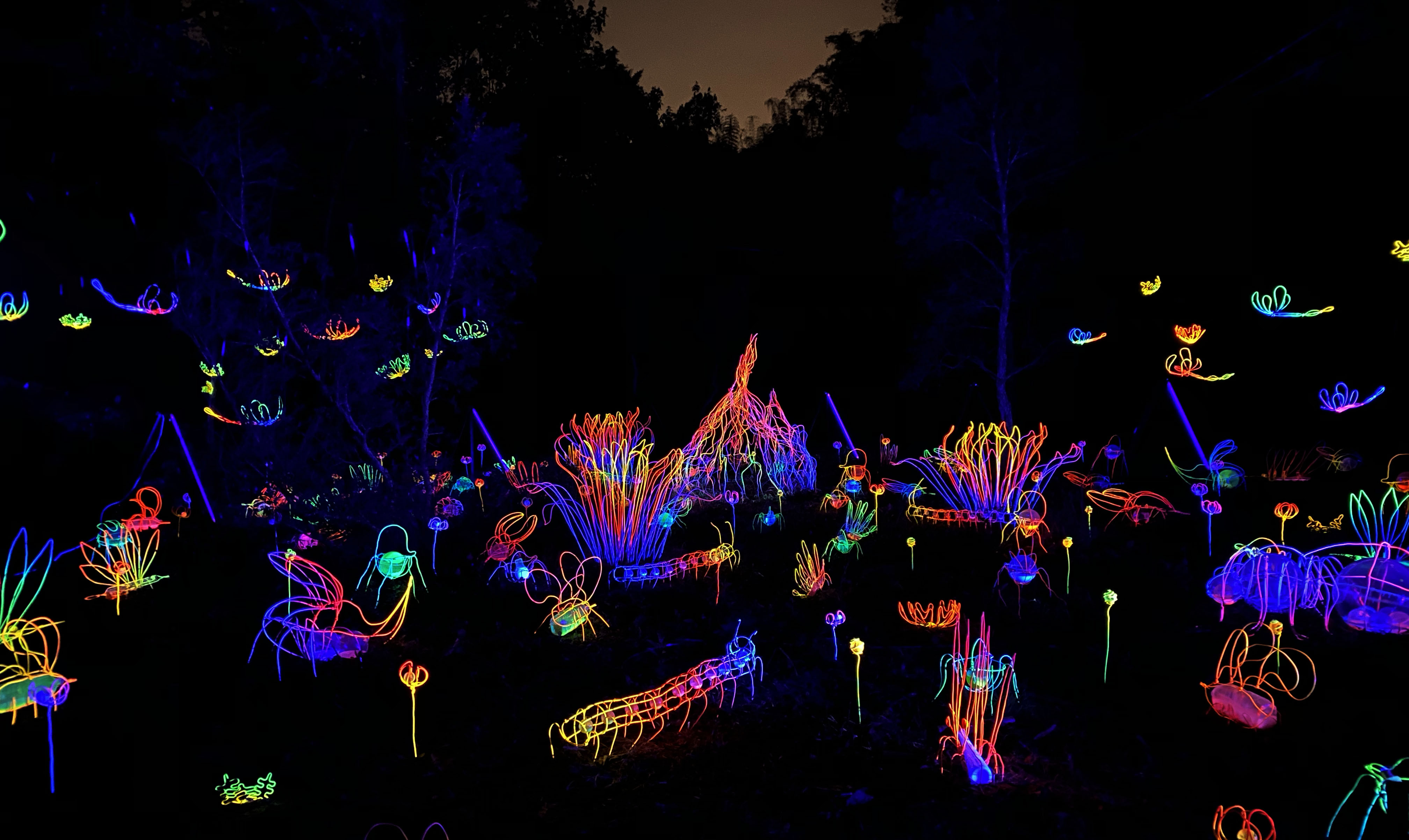 充滿奇幻童話的「2019龍崎光節－空山祭」。 （台南觀旅局提供）