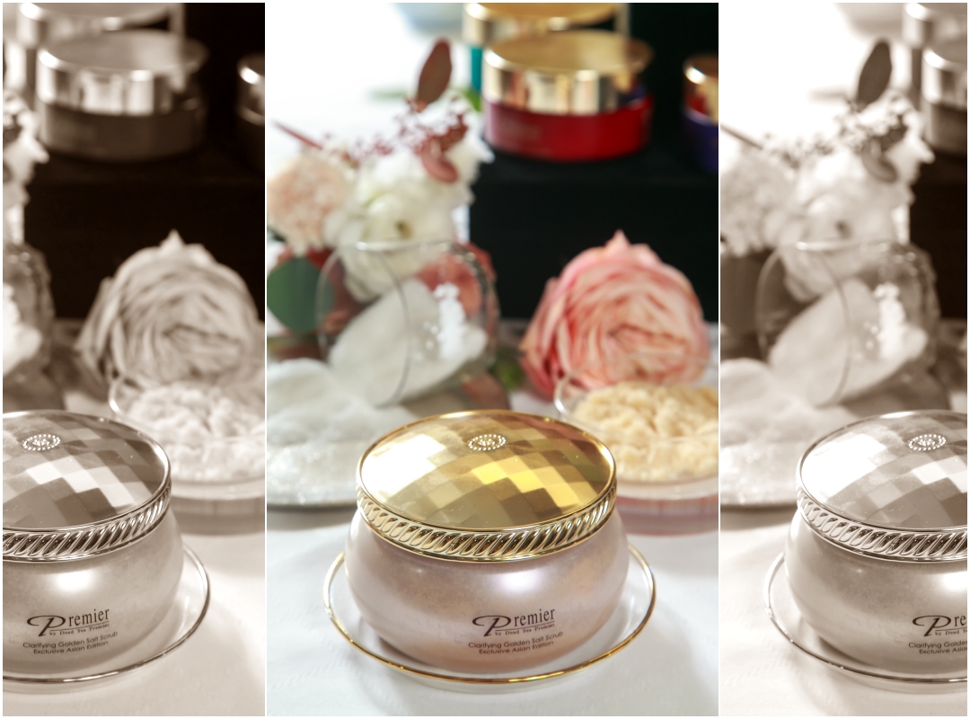 亞洲限定 Premier金砂淨化浴鹽含有天然死海鹽以及24K純金粉，並融入精油成分。NT$2,600（Premier Dead Sea提供）