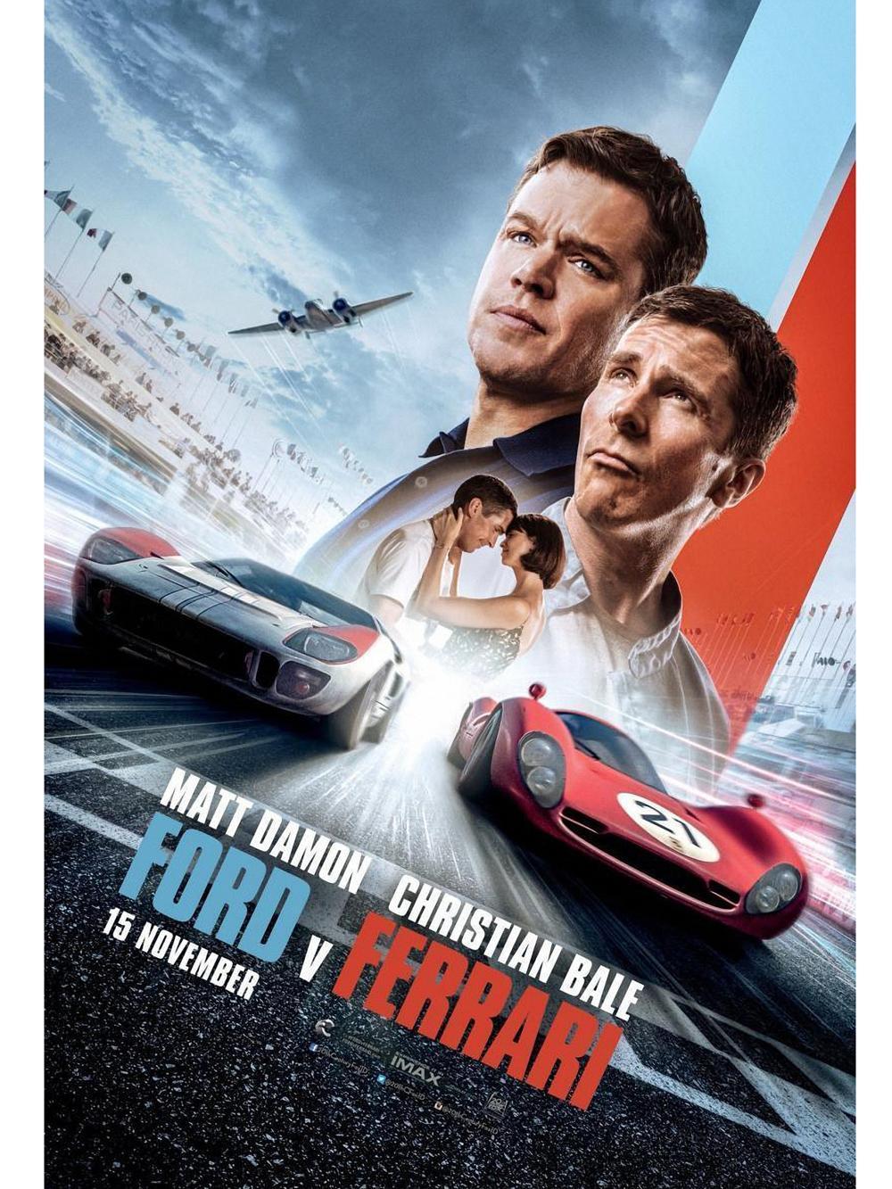 電影「賽道狂人」英文片名是FORD v.s. FERRARI,福特對決法拉利。