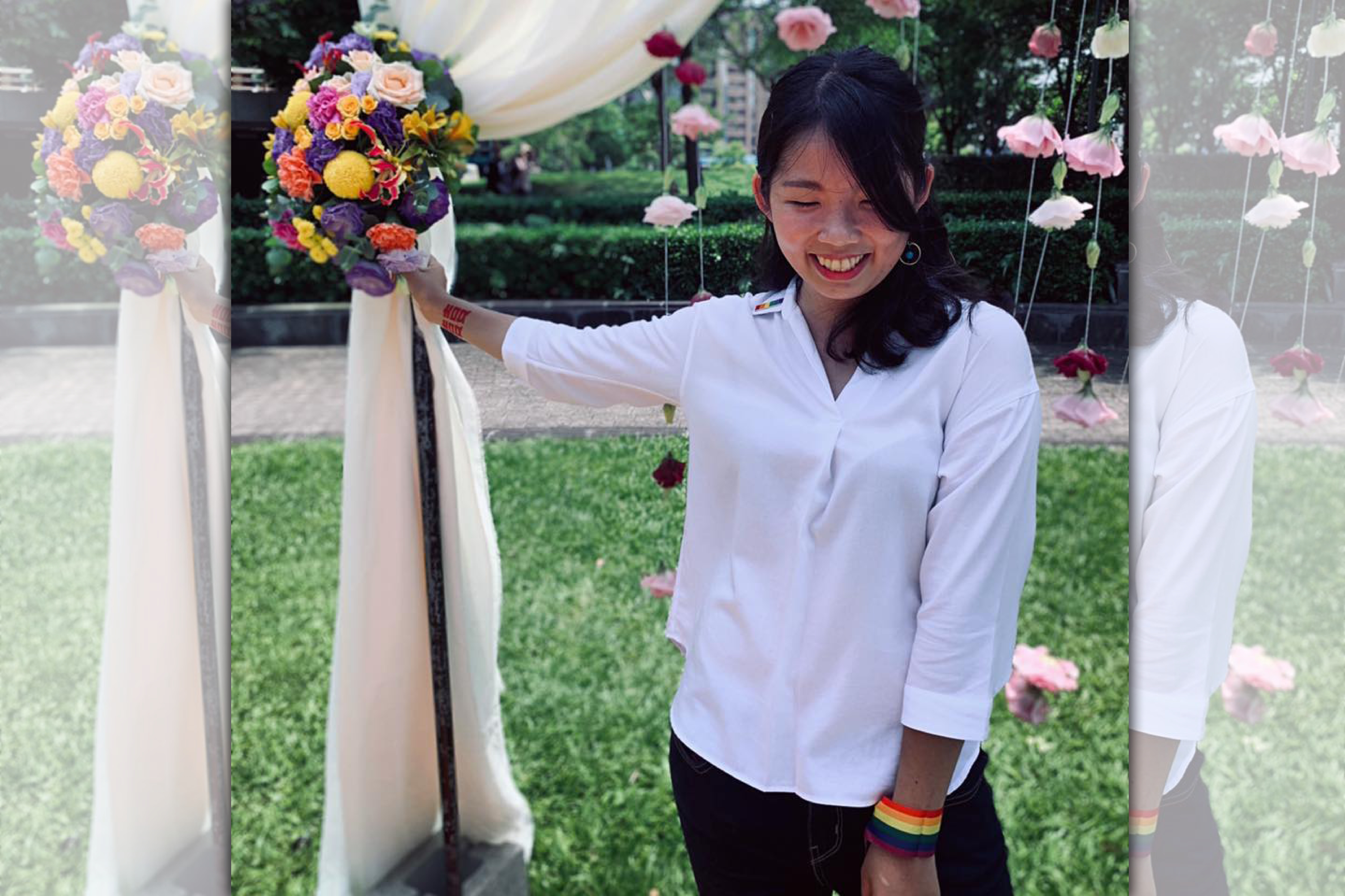 「婚姻平權大平台」的成員翁鈺清長期推動同志運動，被《CNN》選為2019年5位推動變革的亞洲年輕人。（翻攝自翁鈺清臉書）