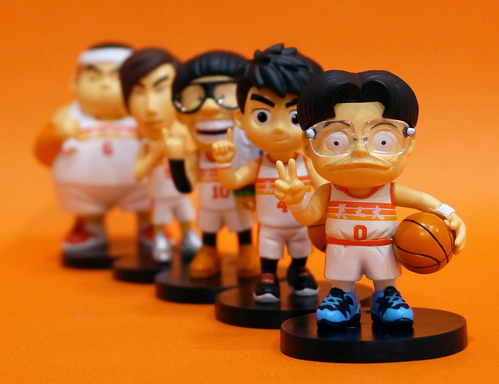 洪元建積極經營《宅男打籃球》的IP，推出成本較高的公仔周邊，對他而言也是接受市場的挑戰。（洪元建提供）