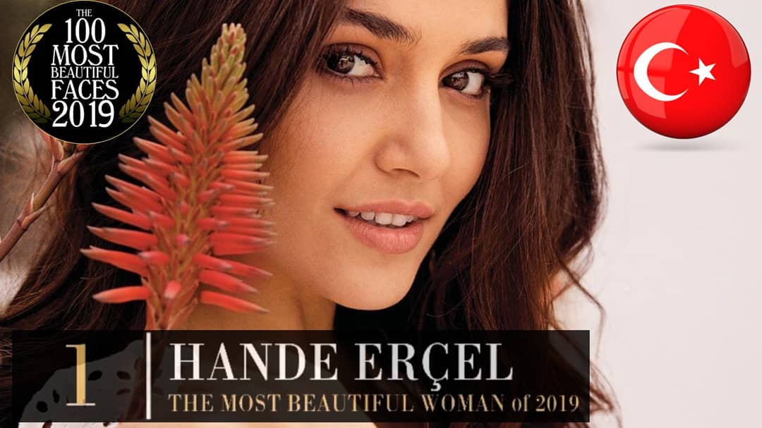 「全球百大最美臉孔」由26歲土耳其女星Hande Ercel奪得后冠。（翻攝自tccandler2019 IG）