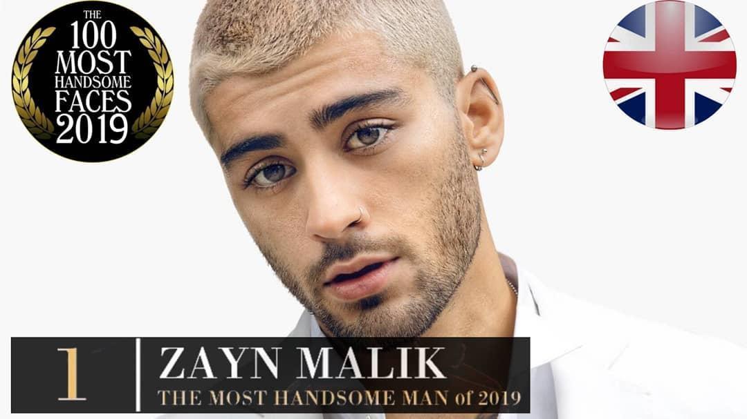 「全球百大最帥臉孔」由英國男團「1世代」前成員贊恩（Zayn Malik）奪冠。（翻攝自tccandler2019 IG）