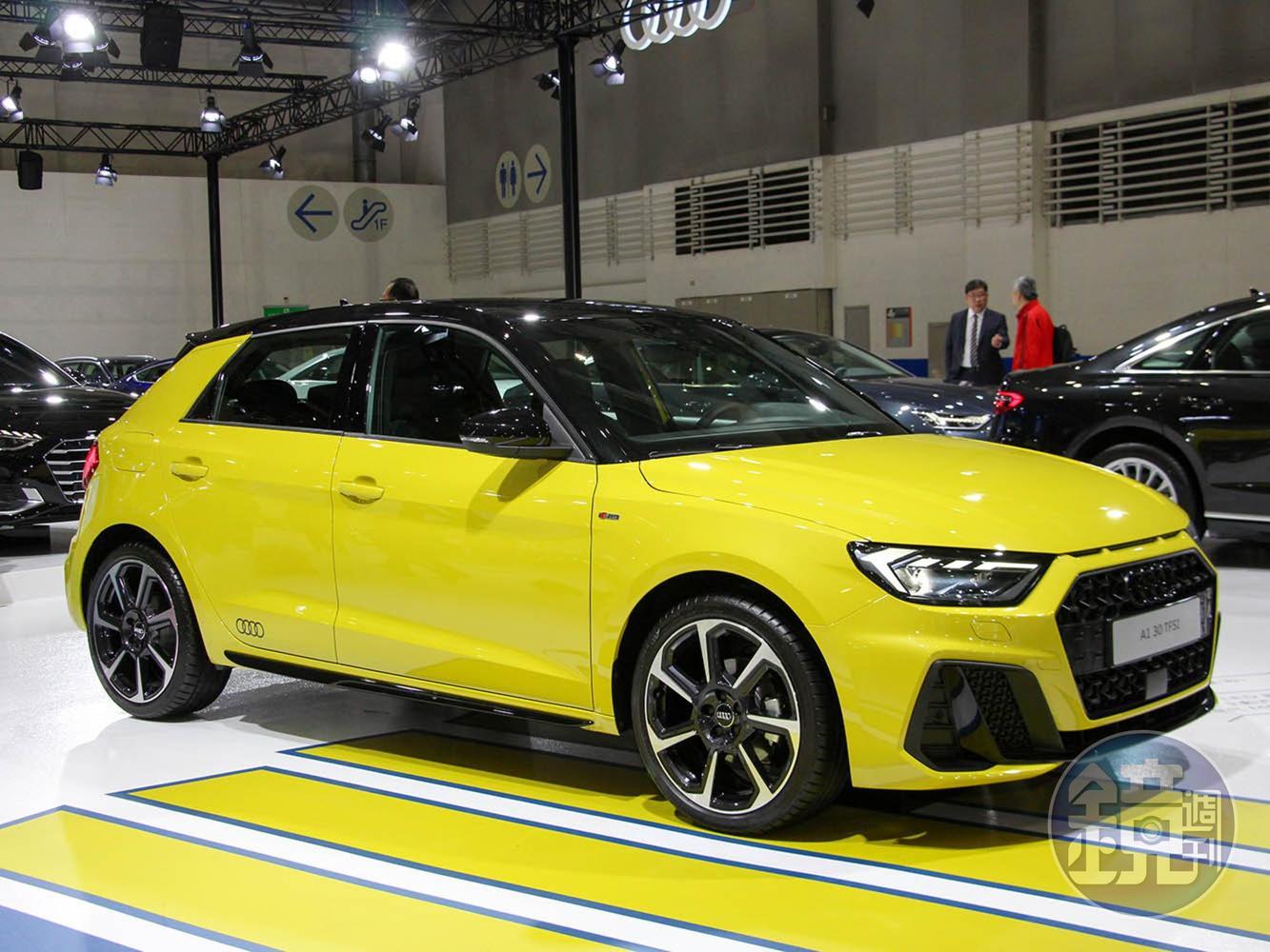 新世代的A1在車展展開預售，三種車型預售價自125萬元起。